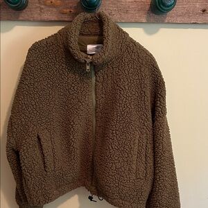 Urban Outfitters Sherpa Olive Green Jacket